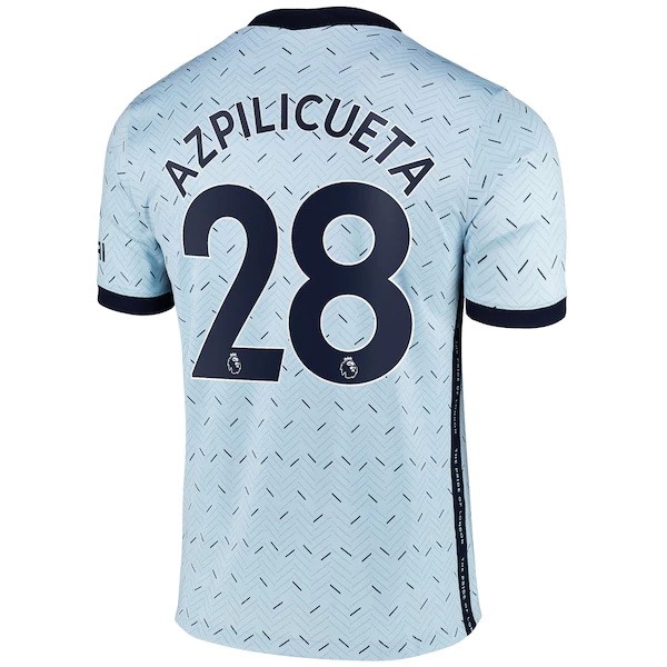 Trikot Chelsea NO.28 Azpilicueta Auswarts 2020-21 Blau Fussballtrikots Günstig